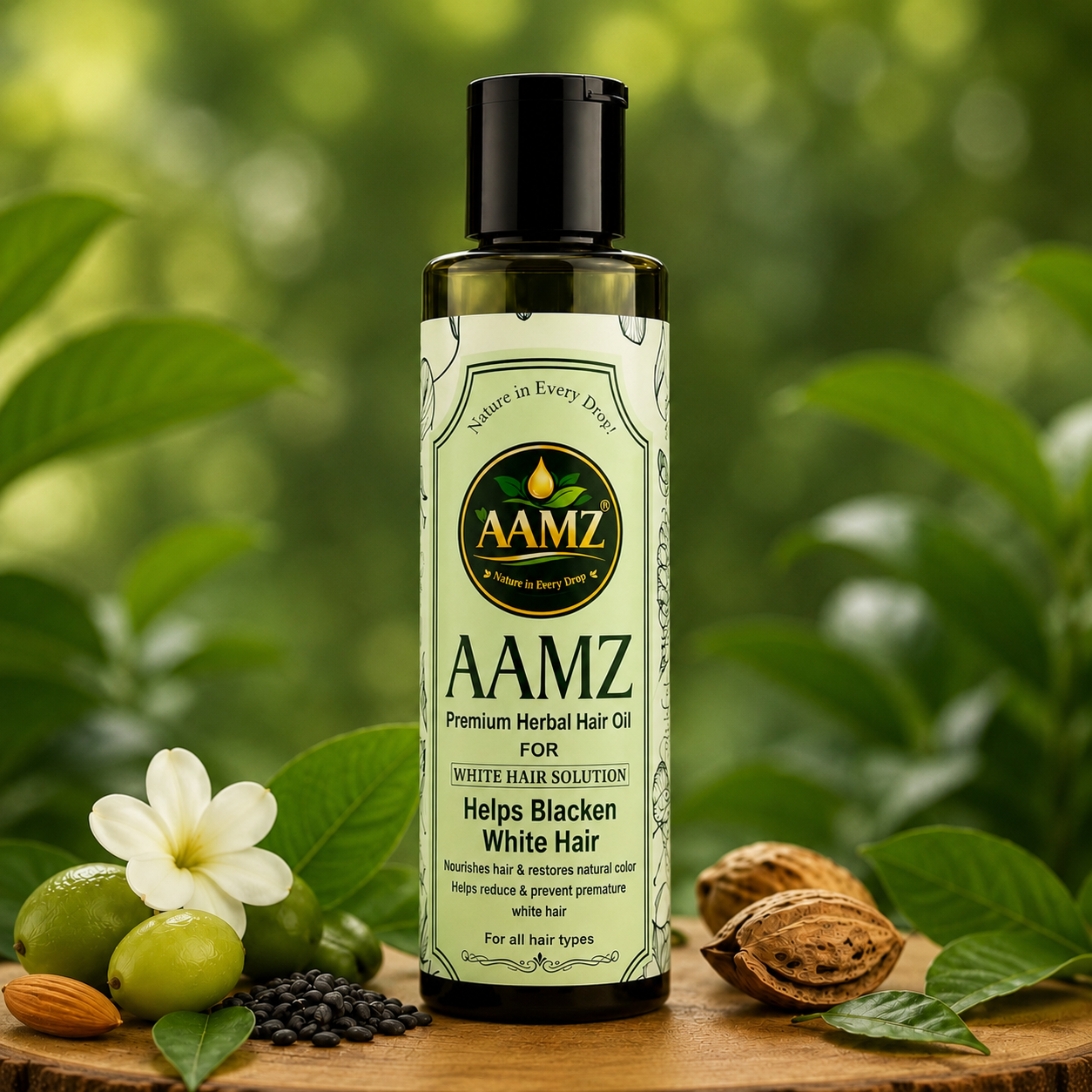 AAMZ White Hair Organic Oil